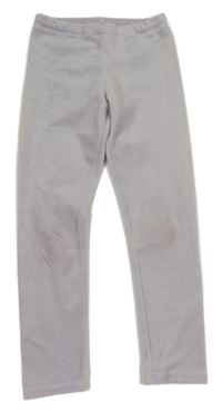 Lila plyšové legíny H&M