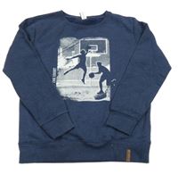 Tmavomodrá mikina s basketbalisty Yigga