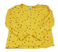 Žluté tričko se srdíčky C&A