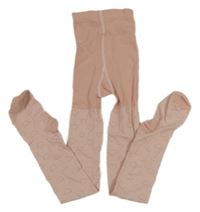 Pudrové pančuchy so srdiečkami H&M