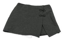 Sivé sukňové kraťasy s mašľami Zara