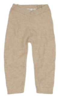 Svetloružové pletené tepláky H&M
