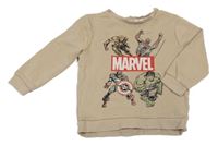 Béžová mikina - Avengers Marvel