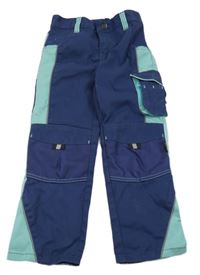 Tmavomodro-tyrkysové cargo pracovní rifle Top Craft