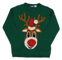 Zelený sveter so sobom Lupilu