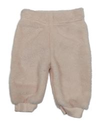 Světlerůžové chlupaté kalhoty Ergee