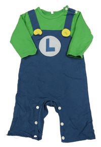 Tmavomodro-zelený overal - Luigi