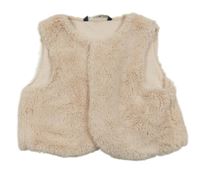 Svetloružová kožušinová podšitá vesta George