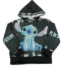 Antracitová mikina se Stichem a kapucí 