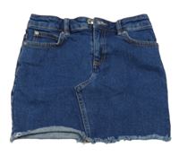 Tmavomodrá rifľová sukňa Primark