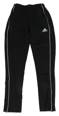 Černé sportovní kalhoty s logem Adidas