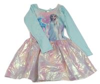 Pomněnkovo-světlerůžové šaty s Elsou H&M