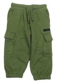 Khaki cargo tepláky Next