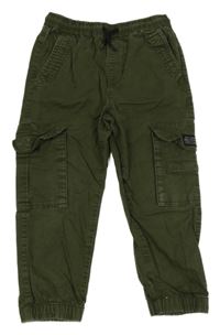 Khaki cargo cuff nohavice Next