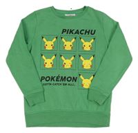 Zelená mikina Pikachu George
