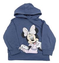 Tmavomodrošedá oversize mikina s Minie a kapucňou PRIMARK