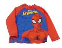 Modro-červené UV triko se Spider-manem Tu