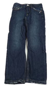 Tmavomodré rifle s vyšúchaním ZARA