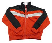 Červeno-svetlošedá -čierna prepínaci mikina Adidas