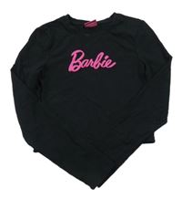 Čierne crop tričko s logem - Barbie PRIMARK