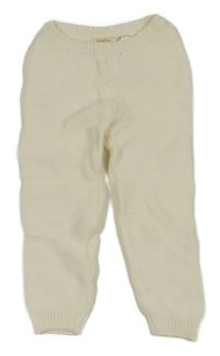 Smotanové pletené tepláky lupilu