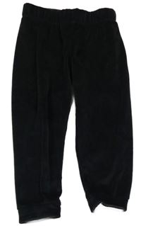 Černé plyšové tepláky lupilu