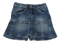 Tmavomodrá rifľová sukňa so srdiečkami S. Oliver