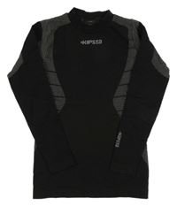 Černý thermo rolák s logem a vzorem KIPSTA