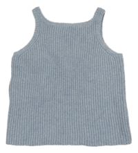 Světlemodrý melírovaný žebrovaný vlněný crop top PRIMARK