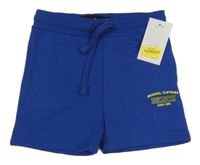 Nové - cobaltově modré teplákové kraťasy s logem Bench