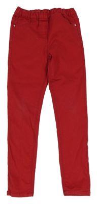 Červené rifľové džegíny Matalan