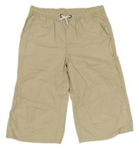 Svetlobéžové plátenné kraťasy Y.F.K.