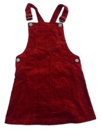 Červená menšestrová sukňa s trakami Next