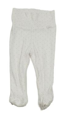 Bílé puntíkaté polodupky H&M