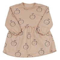 Růžové teplákové šaty s jablky George