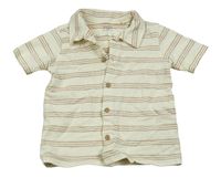 Krémovo-hnedá pruhovaná košeľa F&F