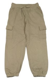 Hnědé cargo tepláky H&M