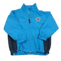 Modro-tmavomodrá šušťáková športová bunda s nášivkou Killtec