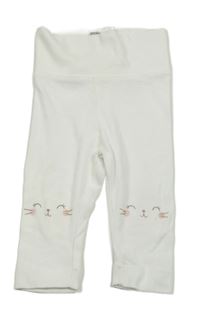 Smetanové lehké tepláky s čumáky H&M