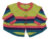 Zeleno-farebný pruhovaný prepínaci sveter George