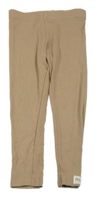 Hnedé rebrované legíny Next