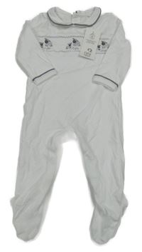 Nové - Bílý overal s ovcemi a límečkem F&F