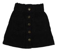 Čierna menšestrová prepínaci sukňa George