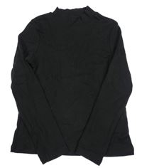 Čierne tričko so stojačikom H&M