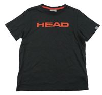 Černé sportovní tričko s nápisem Head