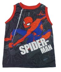 Čierno-červené športové tielko so Spidermanem Marvel