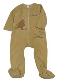 Béžový fleecový overal s Grufallem Tu