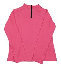 Neonově růžová sportovní thermo mikina 