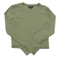 Khaki crop triko New Look