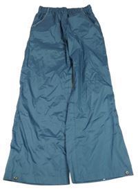 Modré šušťákové nohavice crane